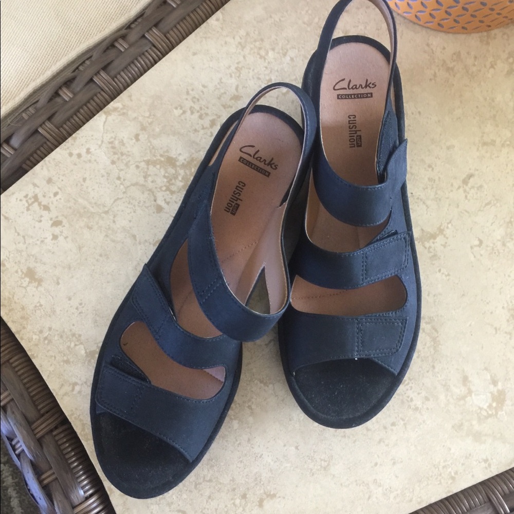 Clark’s Comfort Cushion 3 strap wedge